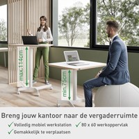 Zit-sta bureau Leitz Ergo compact wielen-12
