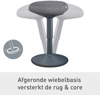 Actieve zitkruk Leitz Ergo met comfortzitting-4