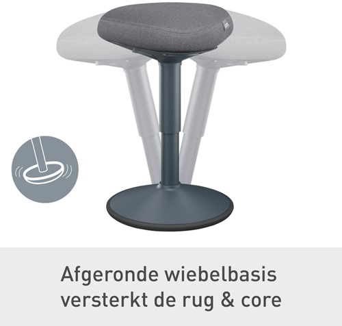 Actieve zitkruk Leitz Ergo met comfortzitting-16