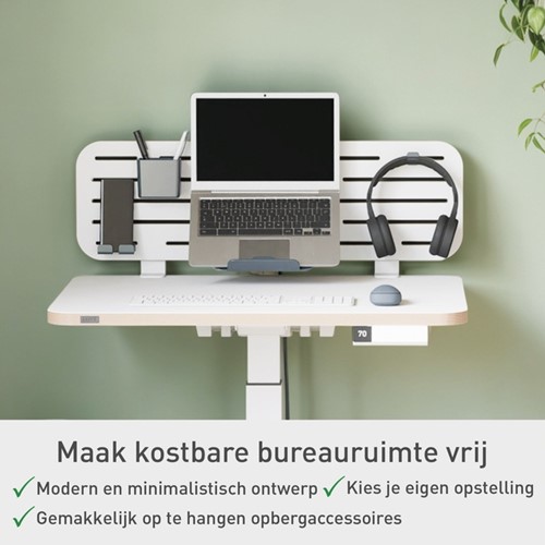 Bureau ophangbord Leitz Ergo met laptophouder-10