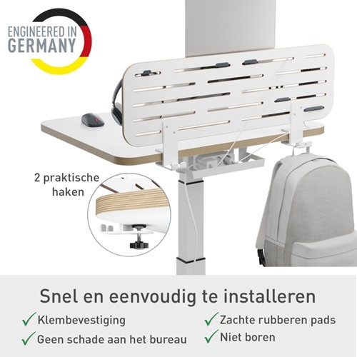 Bureau ophangbord Leitz Ergo met laptophouder-5