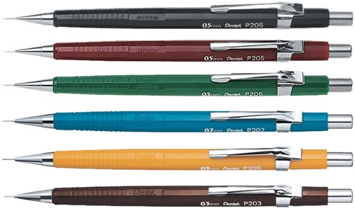 Vulpotlood Pentel P205 HB 0.5mm groen-5