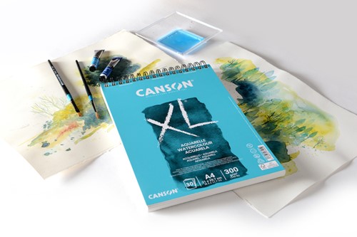 Aquarelpapier Canson XL 30vel 300gr A4 wit-2
