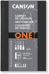 Schetsboek Canson Art Book One hardcover 98vel 100gr 140x216mm wit