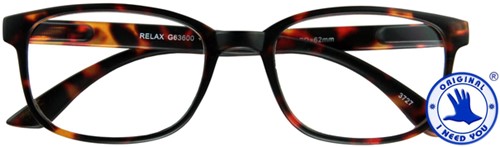 Leesbril I Need You +2.50 dpt Relax bruin