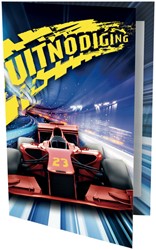 Uitnodigingen Race auto