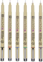 Fineliner Sakura Pigma Micron 05 basic set 6 kleuren-1