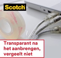 Plakband Scotch Crystal 600 19mmx25m transparant + handdispenser-2