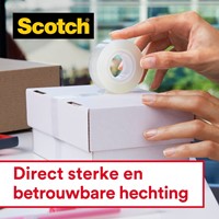 Plakband Scotch Crystal 600 19mmx25m transparant + handdispenser-3
