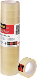 Plakband Scotch 508 15mmx10m transparant 10 rollen