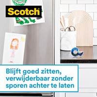 Plakband Scotch 19mmx16.5m Wall Safe + handdispenser-2