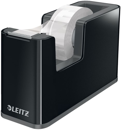 Plakbandhouder Leitz duokleur zwart/grijs