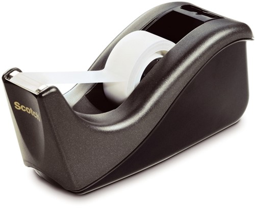 Plakbandhouder Scotch C60 zwart + 1rol magic tape 19mmx33m-2