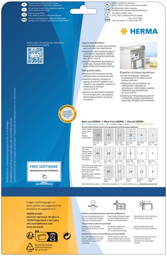 Etiket HERMA 4222 63.5x29.6mm weerbestendig zilver 675 stuks-3