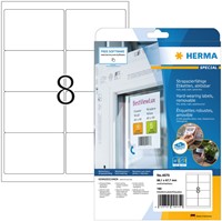 Etiket HERMA 4575 99.1x67.7mm folie wit 160 stuks