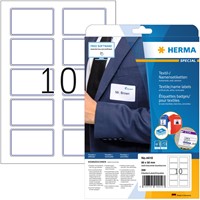 Naambadge etiket HERMA 4410 80X50mm wit blauw 200 etiketten