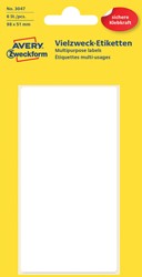 Etiket Avery 3047 98x51mm wit 6 stuks