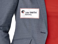 Naambadge etiket Avery L4786-20 80x50mm rood kader 200 stuks-3