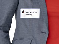 Naambadge etiket Avery L4787-20 80x50mm blauw kader 200 stuks-3