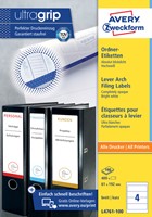 Rugetiket Avery breed 61x192mm zelfklevend wit 100 vel