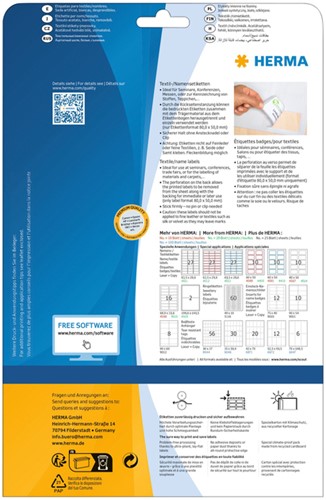 Naambadge etiket HERMA 4514 80x50mm wit-1