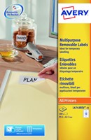 Etiket Avery L4743REV-25 99.1x42.3mm wit 300 stuks