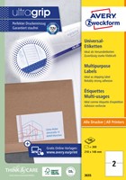 Etiket Avery 3655 210x148mm A5 wit 200 stuks
