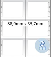 Etiket HERMA 8220 88.9x35.7mm 2-baans wit 8000 stuks-2