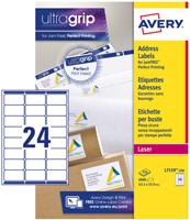 Etiket Avery L7159-250 63.5x33.9mm wit 6000 etiketten-2