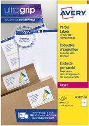 Etiket Avery L7169-250 99.1x139mm wit 1000 etiketten