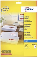 Etiket Avery J8162-10 99.1x33.9mm wit 160 stuks