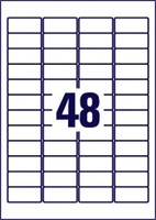 Etiket Avery L6009-20 45.7x21.2mm zilver 960 stuks-3