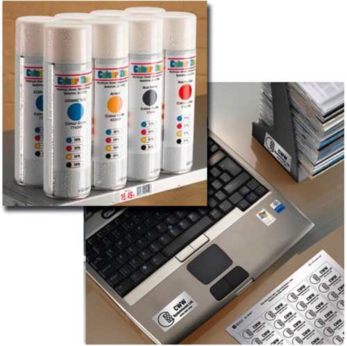 Etiket Avery L6008-20 25.4x10mm zilver 3780 etiketten-1