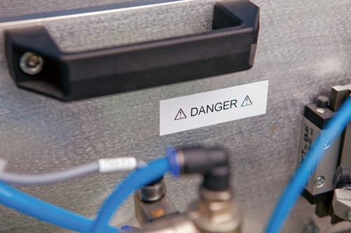 Labeltape Dymo LabelManager D1 polyester 12mm duurzaam zwart op wit-4