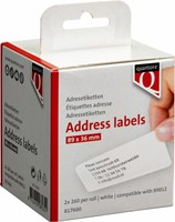 Labeletiket Quantore 99012 36x89mm adres wit 2 rollen-5