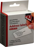 Labeletiket Quantore 11352 54x25mm adres wit 500 stuks-1
