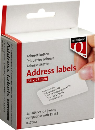 Labeletiket Quantore 11352 54x25mm adres wit 500 stuks-3