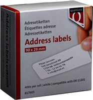 Labeletiket Quantore DK-11201 29x90mm adres wit 400 stuks-3