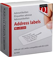 Labeletiket Quantore DK-11201 29x90mm adres wit 400 stuks-4