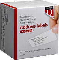 Labeletiket Quantore DK-11209 29x62mm adres wit 800 stuks-3