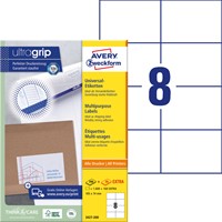 Etiket Avery 3427-200 105x74mm wit 1600 stuks-2