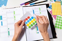 Etiket HERMA 1838 rond 8mm grijs 540 stuks-2