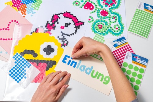 Etiket HERMA 1838 rond 8mm grijs 540 etiketten-1