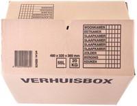 Verhuisdoos IEZZY 480x320x360mm bruin 3mm-6