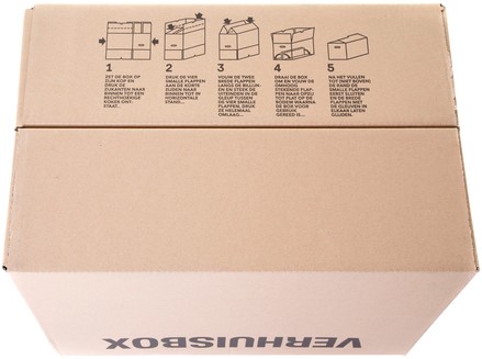 Verhuisdoos IEZZY 480x320x360mm bruin 3mm-7