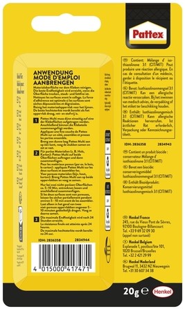 Alleslijm Pattex Multi tube 20 gram op blister-3