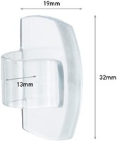 Kabelklem Command rond incl bevestigingsstrips transparant 4 stuks-2