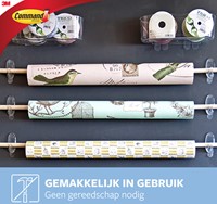 Haak Command middelgroot ovaal incl bevestigingsstrip 2 stuks-3