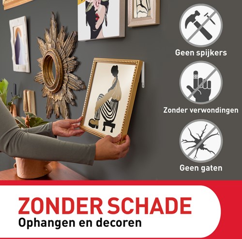 Bevestigingsstrip Command klik vast smal 5,4kg wit-4