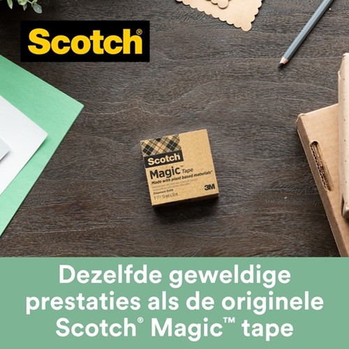 Plakband Scotch Magic 900 19mmx33m onzichtbaar mat 9 rollen-3